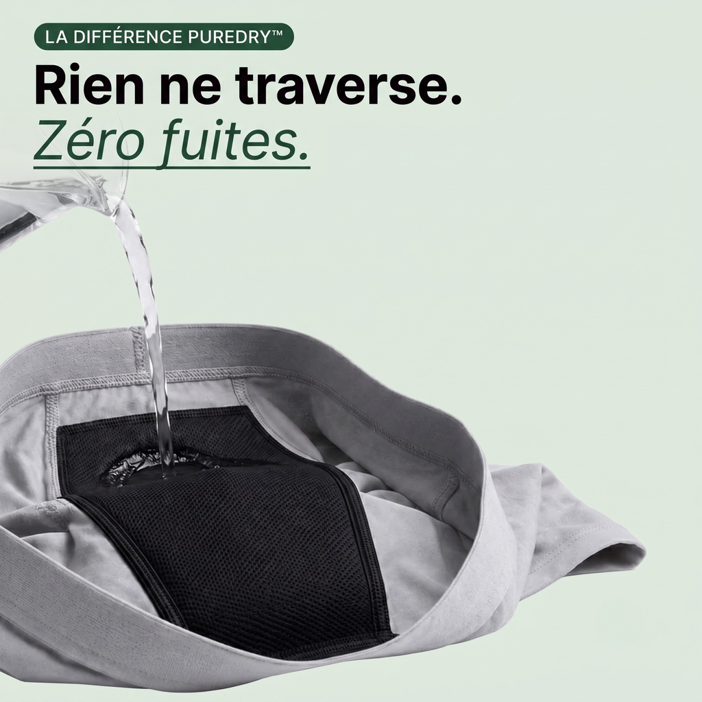 Boxer d'incontinence lavable pour homme